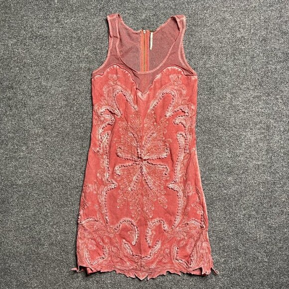 Free People Ice Ice Baby Pink Lemonade Dress Size XS - Picture 1 of 7